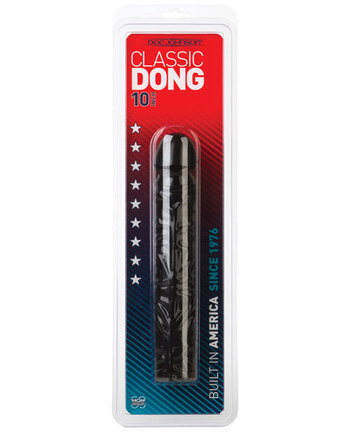 Packaging for the Classic 10" Dong in Black | Kinkly Shop