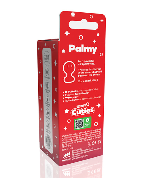 Packaging for the Screaming O Cuties Palmy | Kinkly Shop
