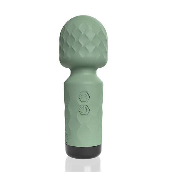 The Screaming O Cuties Winny in front of a plain white background. There are two small buttons on the "handle" of the wand. | Kinkly Shop