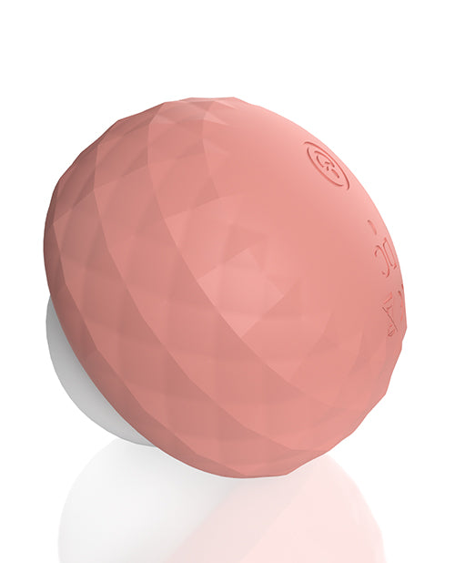 A close-up on the underside of the Screaming O Cuties Dotty, showcasing the single button that's on the underside that controls the vibrations | Kinkly Shop
