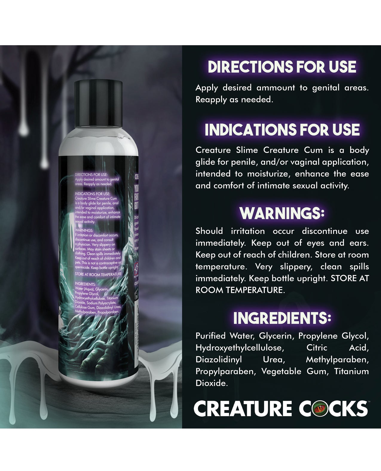 Creature Cocks Unscented Jizz Lube