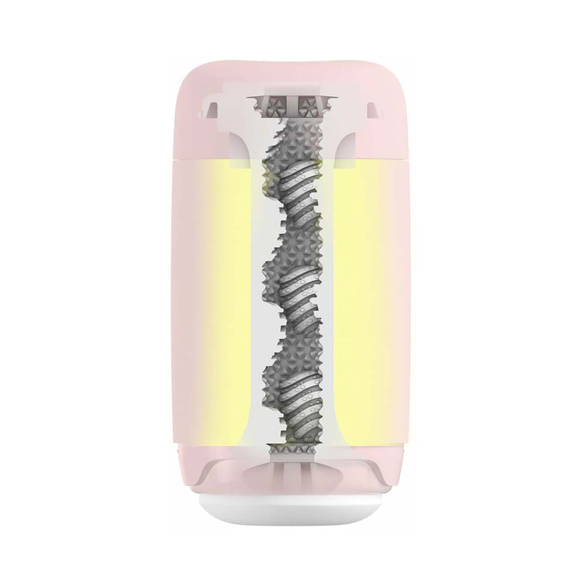 Cross-section of the Tenga Puffy in Pink to show the texture | Kinkly Shop