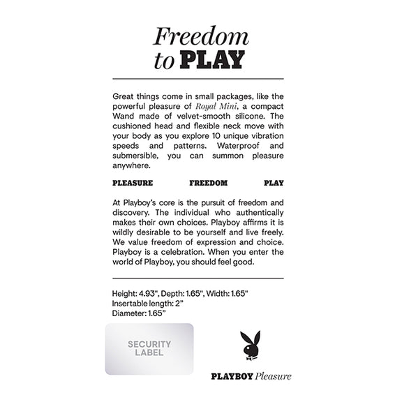 Playboy Pleasure Royal Mini Wand