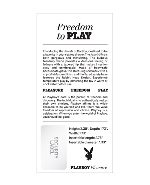 Playboy Jewels Plug