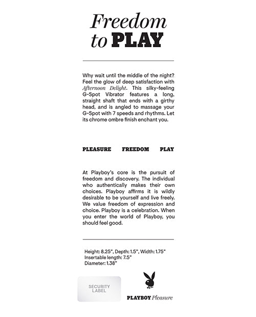 Playboy Afternoon Delight
