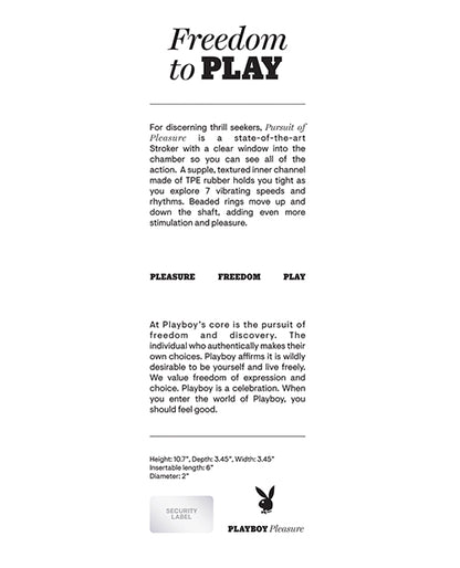 Playboy Pursuit Of Pleasure