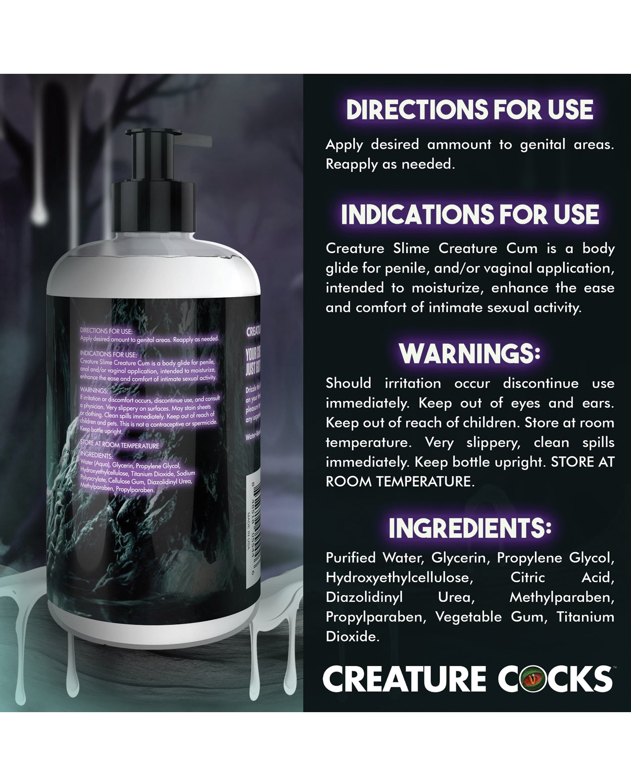 Creature Cocks Unscented Jizz Lube