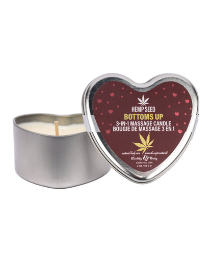 Earthly Body 3-in-1 Massage Heart Candle – Stiletto (4.7 oz)