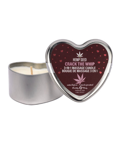 Earthly Body 3-in-1 Massage Heart Candle – Stiletto (4.7 oz)
