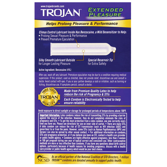 Trojan Extended Pleasure Condoms