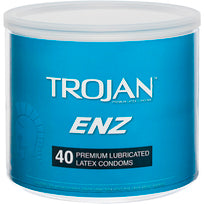 Packaging for the 40 pack of the Trojan ENZ | Kinkly