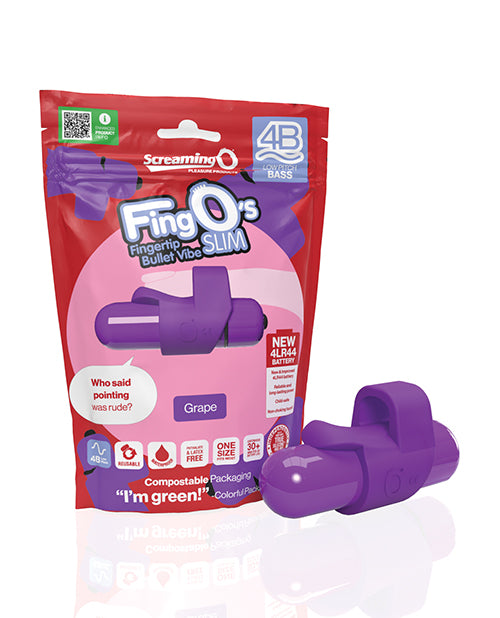 Screaming O 4B FingO Slim  Powerful, Rumbly Finger Vibrator  Kinkly Shop