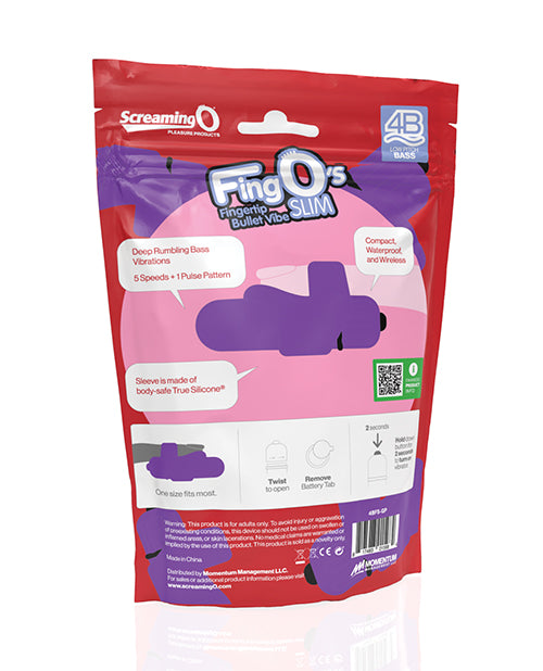 Screaming O 4B FingO Slim - Strawberry