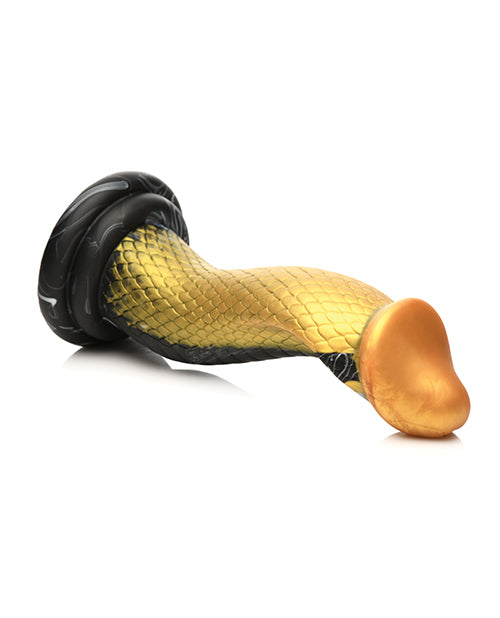 Golden Mamba Snake Dildo Ribbed Fantasy Toy with Suction Base Kinkly Shop Golden Mamba Snake Dildo Ribbed Fantasy Toy with Suction Base Kinkly Shop