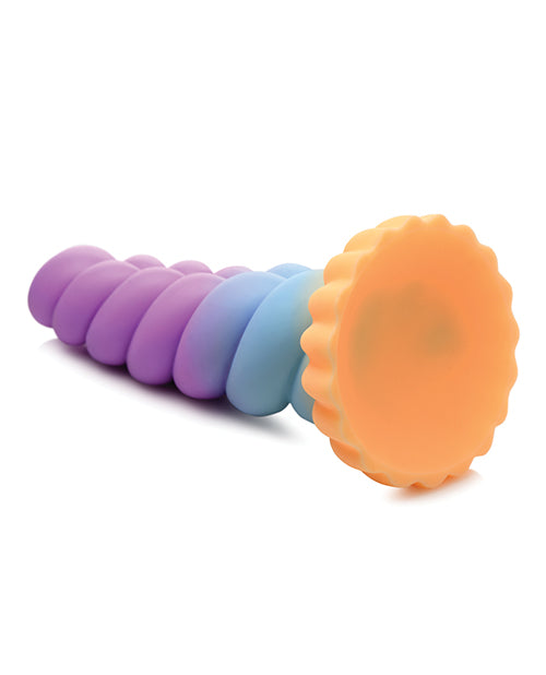 Underside of the Creature Cocks Unicorn. The dildo's flared base looks flat. | Kinkly Shop