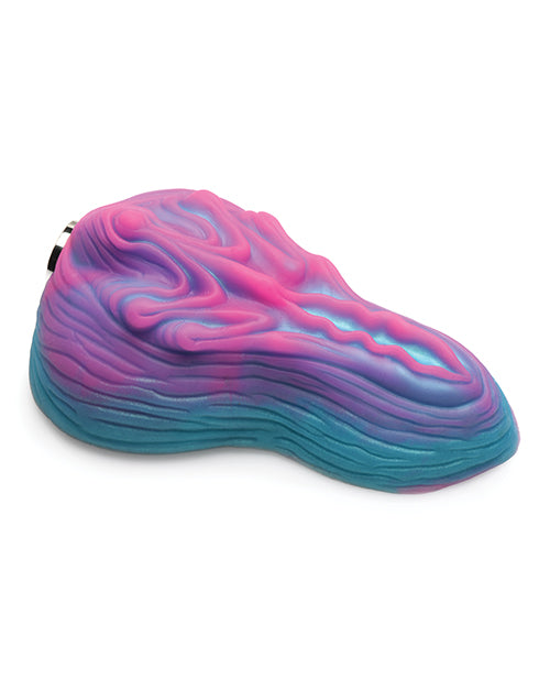 Side view of the Creature Cocks Vulvaron Remote-Control Vibrating Grinder. The grinder has a nice height to it to easily make contact while sitting on top of it. | Kinkly Shop
