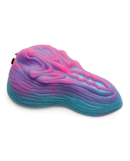 Side view of the Creature Cocks Vulvaron Remote-Control Vibrating Grinder. The grinder has a nice height to it to easily make contact while sitting on top of it. | Kinkly Shop