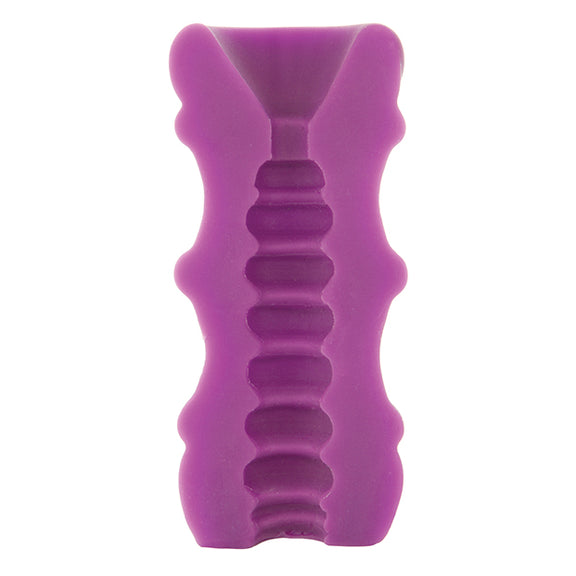 Internal cross-section showcases the ribbed internal design of the Mood Pleaser in Thick Rib. | Kinkly Shop