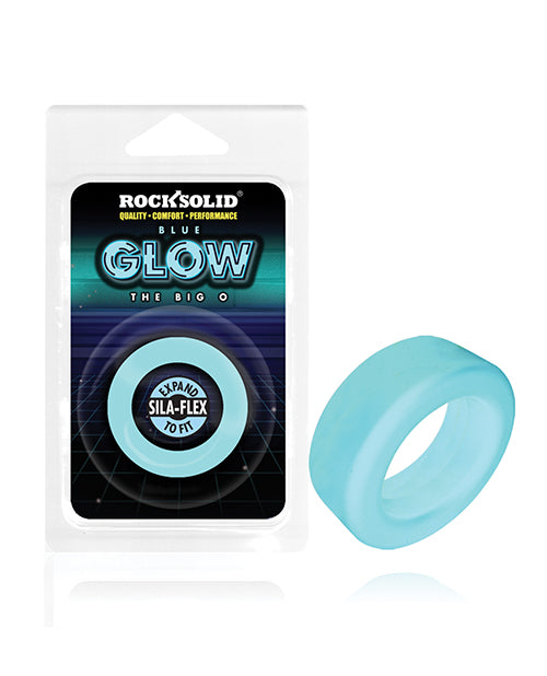 The Rock Solid Big O Glow shown next to the packaging that it comes in. | Kinkly Shop