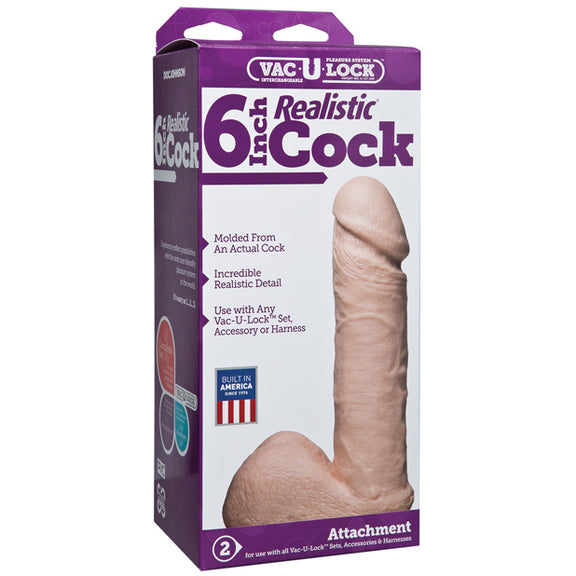 Packaging for the Vac-U-Lock Ultraskyn in 6" White | Kinkly Shop