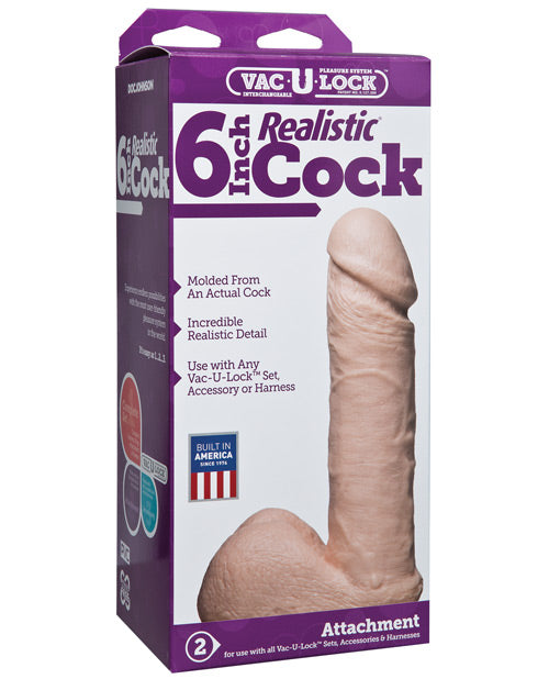 Packaging for the Vac-U-Lock Ultraskyn in 6" White | Kinkly Shop