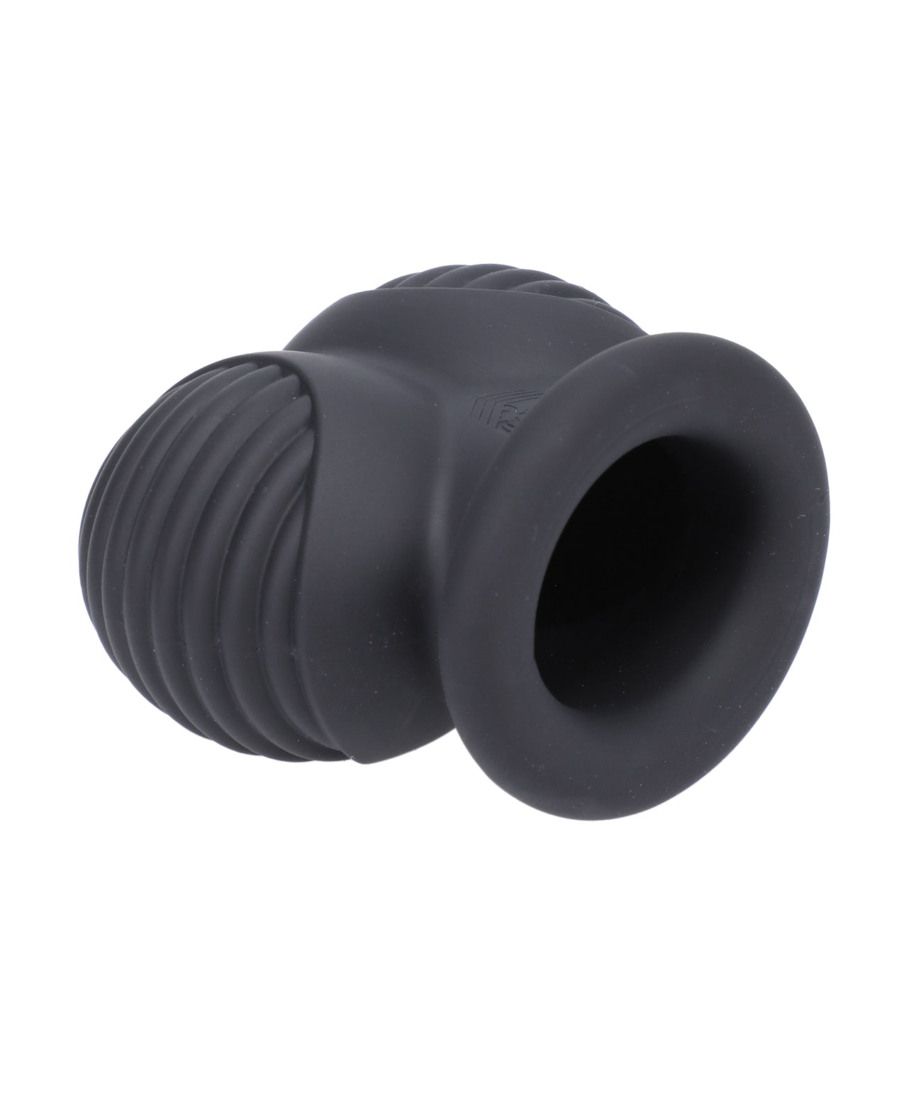 The Fort Troff Ball Bunker laying on its side. The silicone is firm enough that it mostly holds its shape. | Kinkly Shop