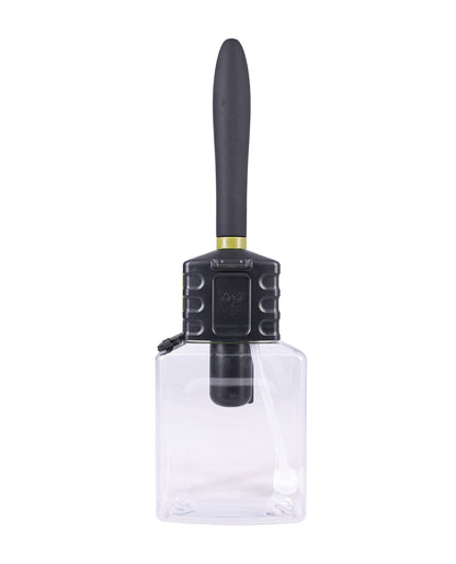 The Fort Troff Hydro-Pro Automatic Cleaning System in front of a plain white background. The water chamber is see-through, making it easier to see how much water is in the chamber. | Kinkly Shop