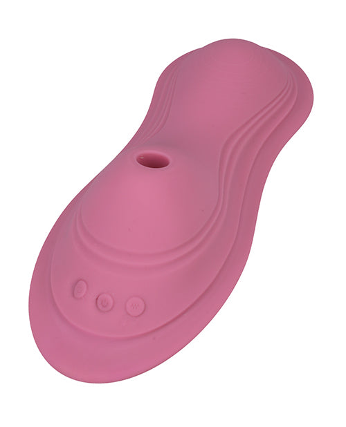 Top-down view of the iRide Pleasure Seat, showcasing the hole in the top where the air suction sensations are focused. | Kinkly Shop