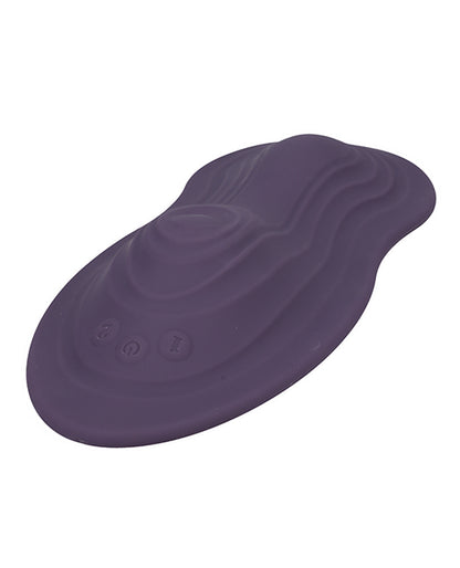 Close-up of the 3 buttons on the front of the iThrob iRide Pleasure Seat. It allows for easy control of the toy even if you don't have the remote. | Kinkly Shop