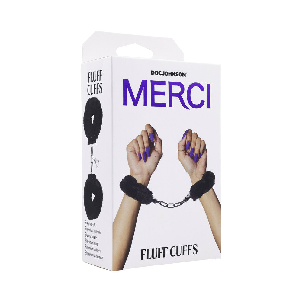 Merci Fluff Cuffs packaging | Kinkly Shop