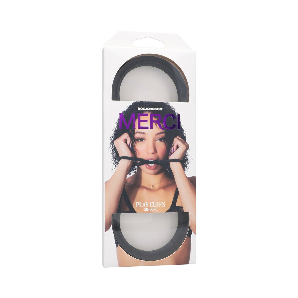 Packaging for the Merci Silicone Cuffs | Kinkly Shop