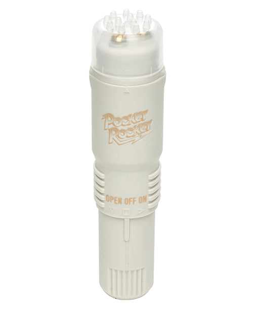 The Doc Johnson Pocket Rocket in white against a plain white background | Kinkly Shop