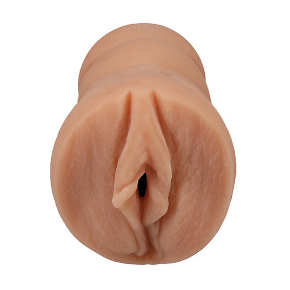 Close-up on the Signature Strokers - Alix Lynx. The orifice entrance of the stroker is directly molded from Alyx's own body. | Kinkly Shop