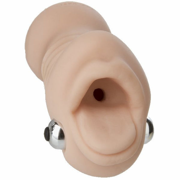 Close-up on the oral orifice entrance of the Signature Strokers - Vicky Vette. | Kinkly