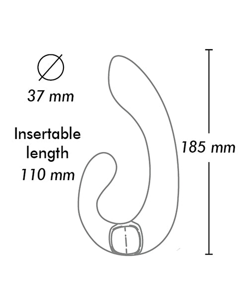 Illustrated outline of the Shunga Miyo. Measurements are written on it. Measurements are also within the product text description. | Kinkly Shop