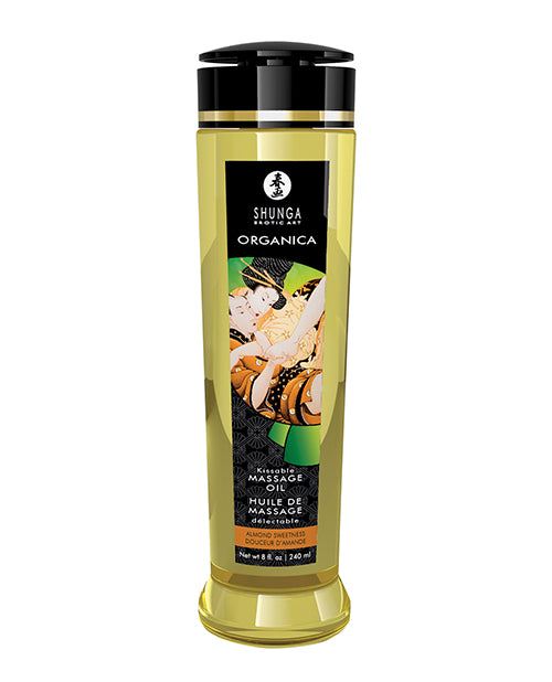 Shunga Organic Kissable Massage Oil in Almond Sweetness | Kinkly Shop