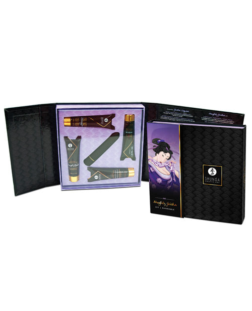 The packaging for the Shunga Naughty Geisha Collection | Kinkly Shop