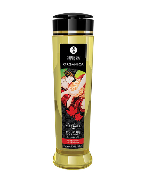 The Shunga Organic Kissable Massage Oil in Maple Delight | Kinkly Shop