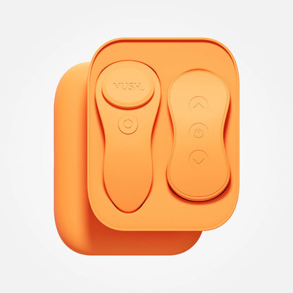 The VUSH Luna shown resting in their storage and charging box. | Kinkly