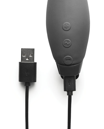 Close-up of the charger plugged into the base of the Je Joue Hera Flex. | Kinkly Shop