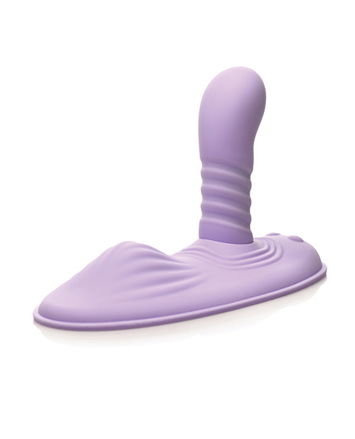 The Inmi Thrust N' Grind from behind, showcasing the anal bump on the backside that offers external anal entrance pleasure during use. | Kinkly Shop