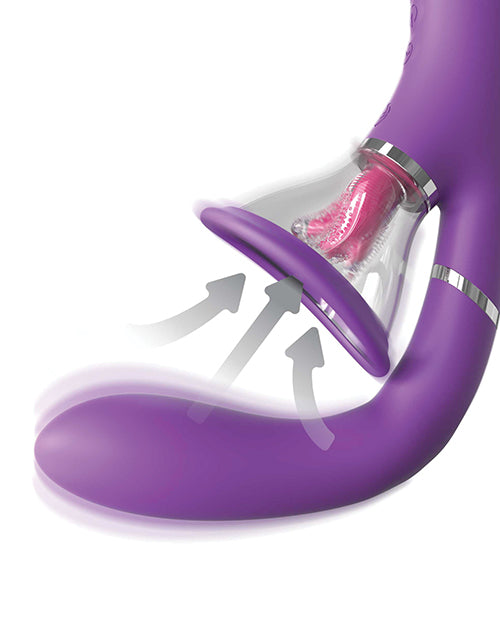 Arrows showcase the suction design of the air within the pussy pump cup of the Fantasy For Her Ultimate Pleasure Pro | Kinkly Shop