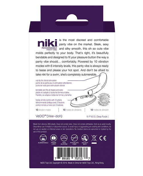 Vedo Niki Rechargeable Panty Vibe