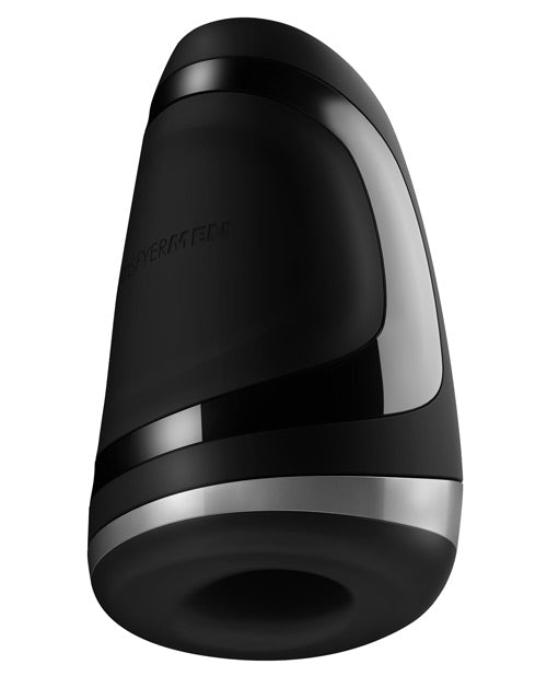Side view of the Satisfyer Men Heat Vibration, showcasing how rounded and cylindrical the toy is. | Kinkly