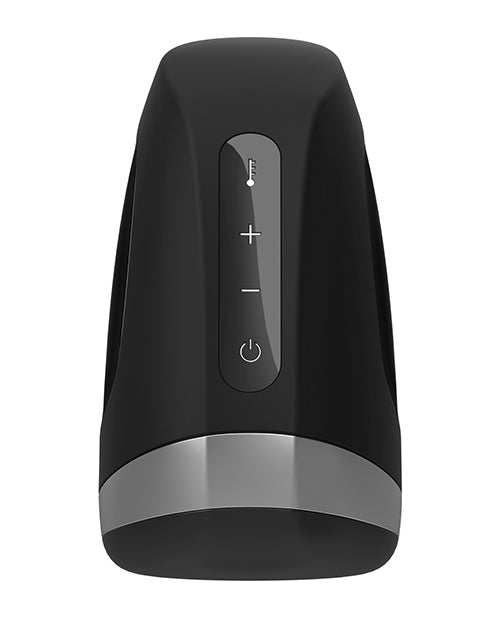 Close-up view of the four control buttons on the Satisfyer Men Heat Vibration | Kinkly