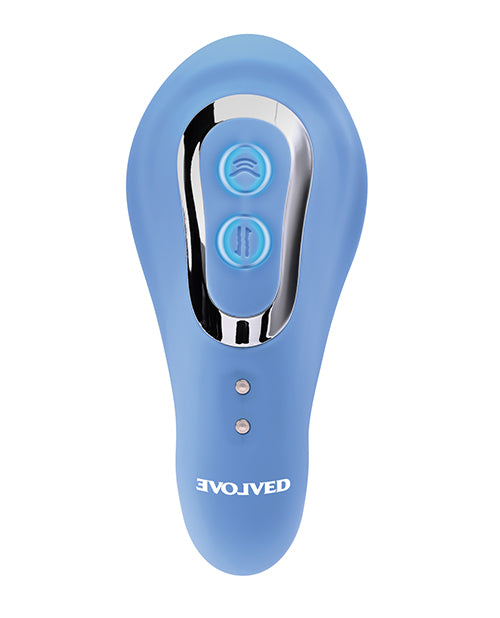 Close-up on the two buttons that control the Evolved Tap & Thrust. The buttons are LED backlit, making them easier to control in the dark. | Kinkly Shop
