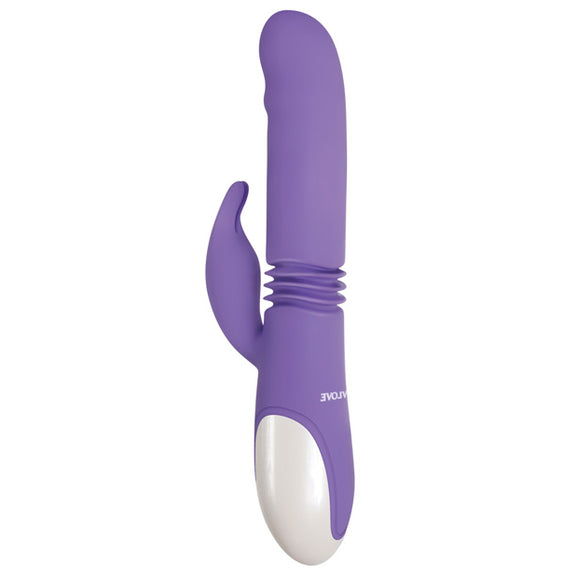 Side view of the Evolved Thick & Thrust. The shaft has an accordion fold in it to do the thrusting. | Kinkly Shop