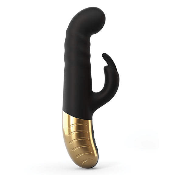 Side view of the Dorcel G-Stormer Thruster. The insertable shaft has a thick g-spot-focused tip. | Kinkly Shop
