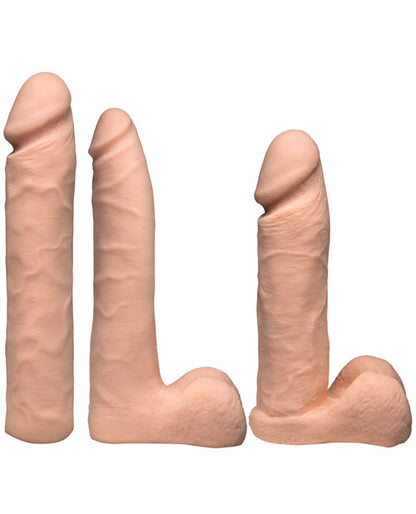 All three dildos that are included within the Vac-U-Lock Dual-Density Experienced Set | Kinkly Shop