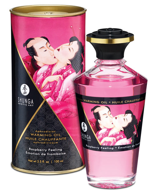 Shunga Warming Oil - 3.5 Oz Midnight Sorbet